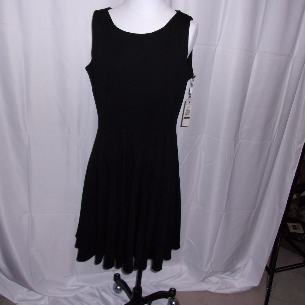 Calvin Klein Black Sleeveless Dress NWT SZ 12